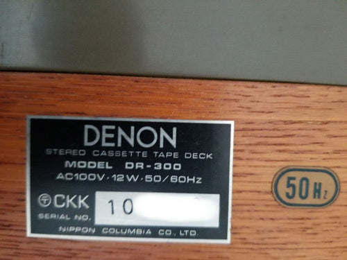 Denon Cd, Md Cassette Decks Dr-300