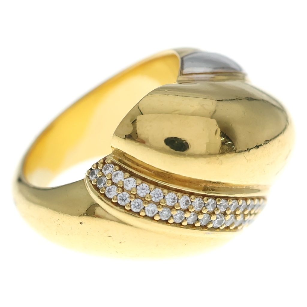 Saint Laurent Paris Ring Crystal Whirlwind