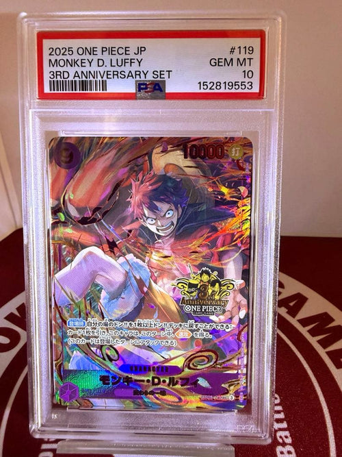 One Piece Card Game Psa10 3Rd Anniversary