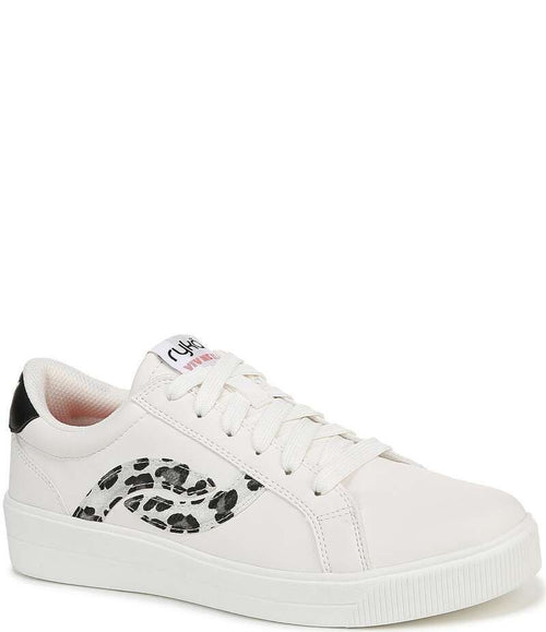 Sneakers Ryka Womens Viv Next Leopard Logo Lace Up Whiteleopard