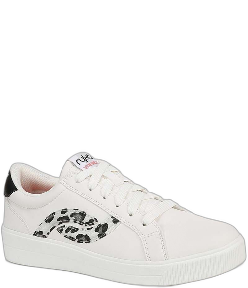 Sneakers Ryka Womens Viv Next Leopard Logo Lace Up Whiteleopard