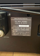 Cd, Md Cassette Decks Sony D-3000 Giugiaro