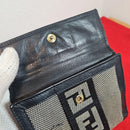 Fendi Bifold Wallets W Beige X Black Gold