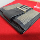 Fendi Bifold Wallets W Beige X Black Gold