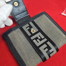 Fendi Bifold Wallets W Beige X Black Gold