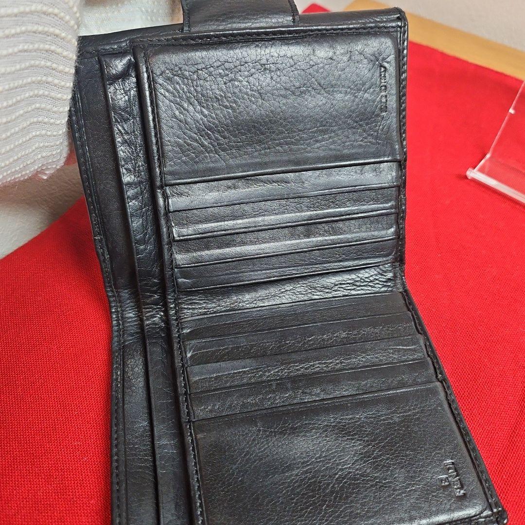 Fendi Bifold Wallets W Beige X Black Gold
