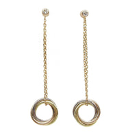 Cartier Earrings (For One Ear) 1Pd K18 K18Wg Used A