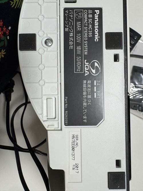Panasonic Cd, Md Cassette Decks Schc395