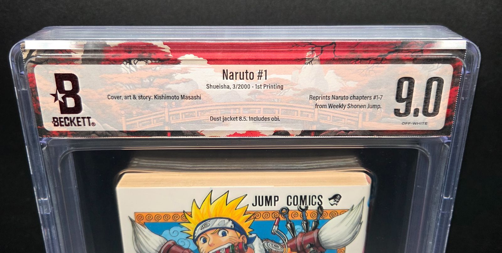 Boy'S Manga Bgs 9.0 Naruto 1 Vol.1 1St Printing Beckett Graded Book 2000 Jump