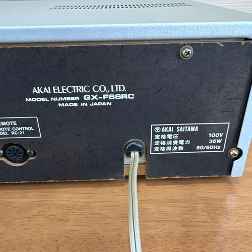 Akai Professional Cd Md Cassette Deck Gx-F66Rc