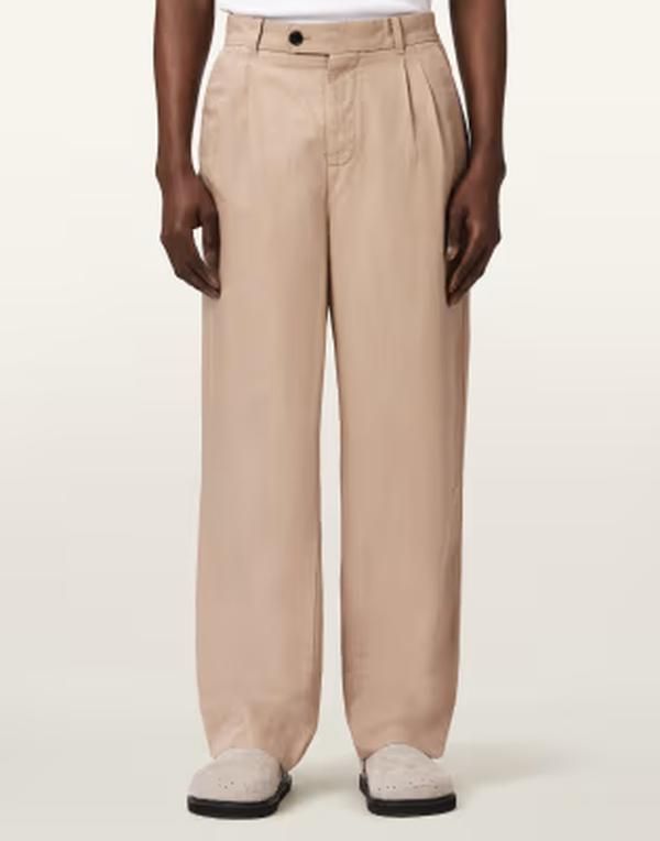 All Saints Others Allsaints Roland Tailored Pants Beige