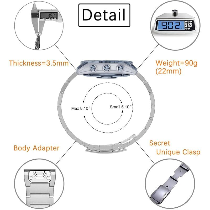 Case Maktech 5 Garmin Fenix 8 51Mm/7X/6X/5X/7X Pro/6X Pro/5X Plus, Instinct 2X 0