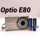 Pentax Compact Digital Cameras Optio E80 Silver