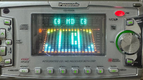 Panasonic Cd Md Cassette Deck Cq-Vx3030