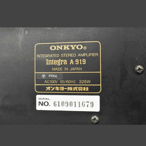 Onkyo Integrated Amplifiers A-919