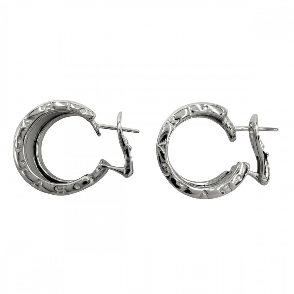 Bvlgari Earrings (For Both Ears) B-Zero1 18 Wg Au750 K18 13.3G