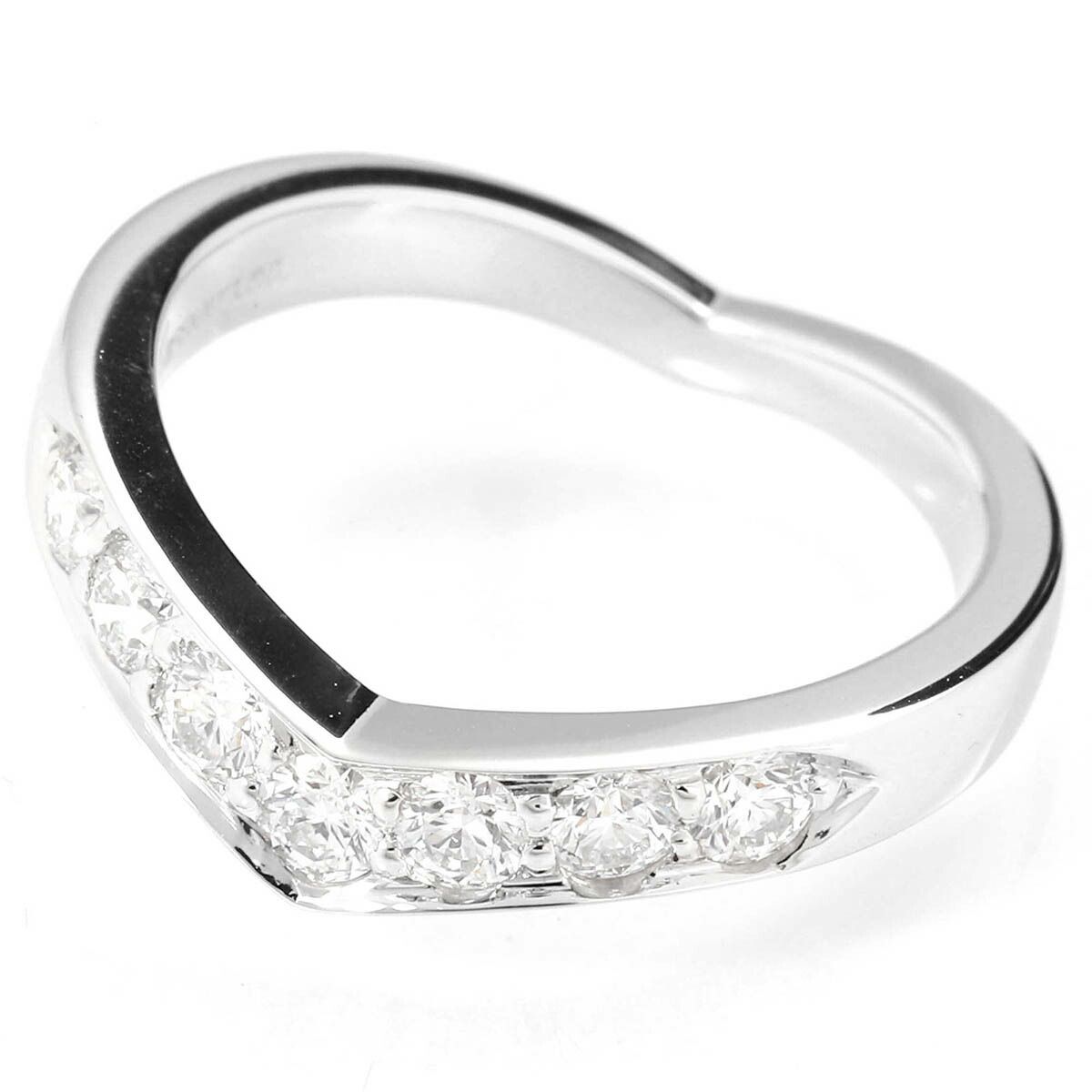 Tiffany Ring Tiffany&Co. Pt950 V 7 Ok