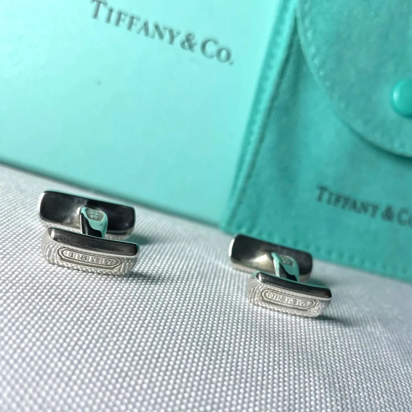 Tiffany Cufflinks T&Co 1837 Sv925