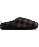 Vence Sandals Vance Co Mens Roland Fleece Shearling Slide Slipper Black