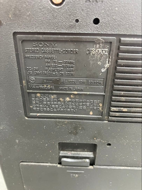 Sony Radios Radio Cassette Players Cfs-70 Zilba'P