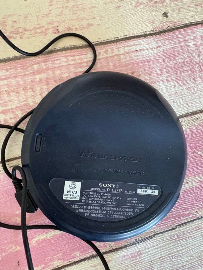 Sony Portable Cd Player Walkman D-Ej775 G-Protection