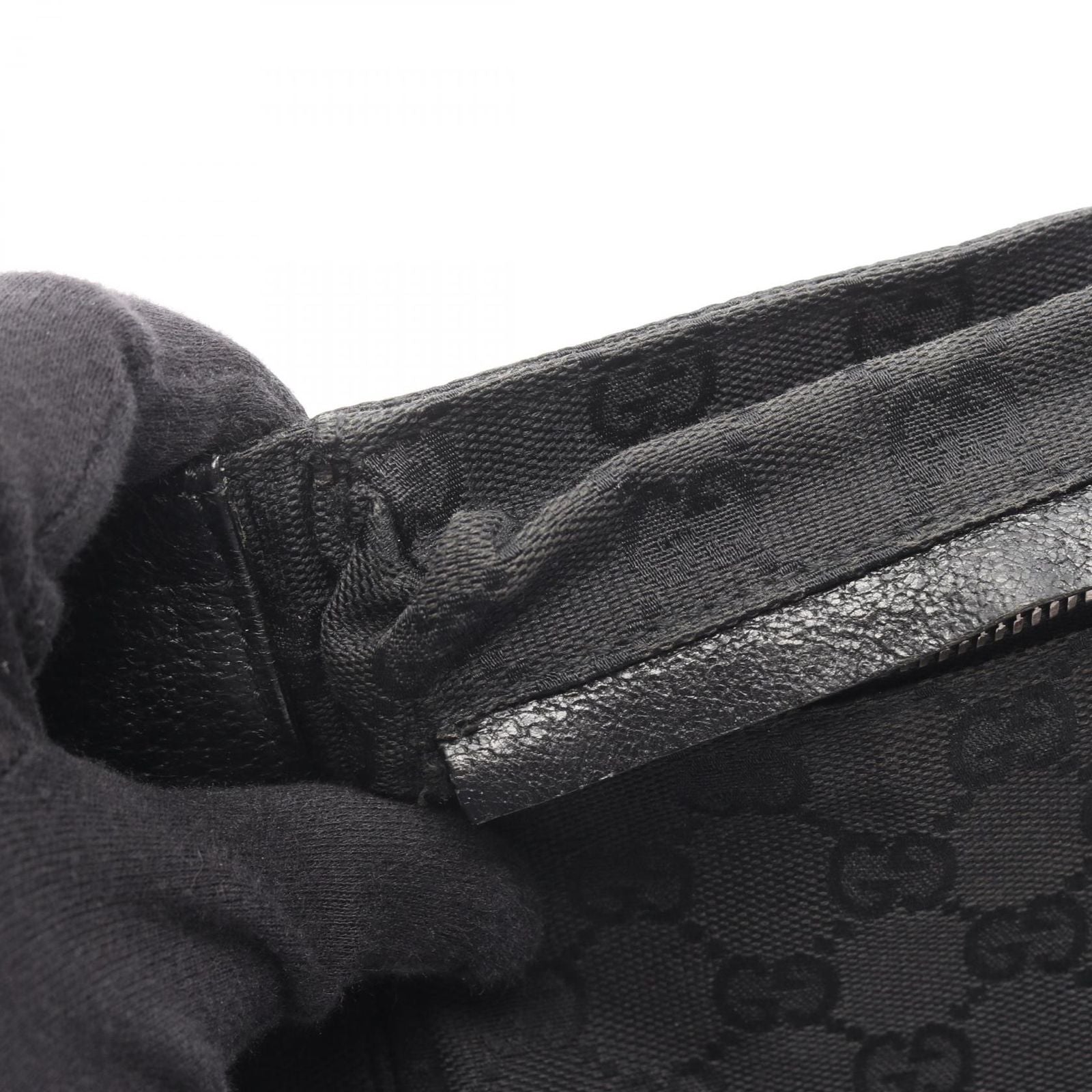 Gucci Body Bag Waist Pouch Gg 28566 Used B