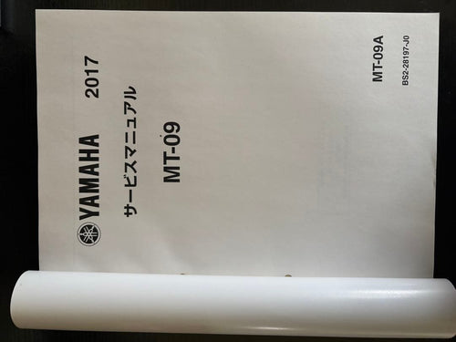 Catalogs Manuals Yamaha Mt-09A 2017