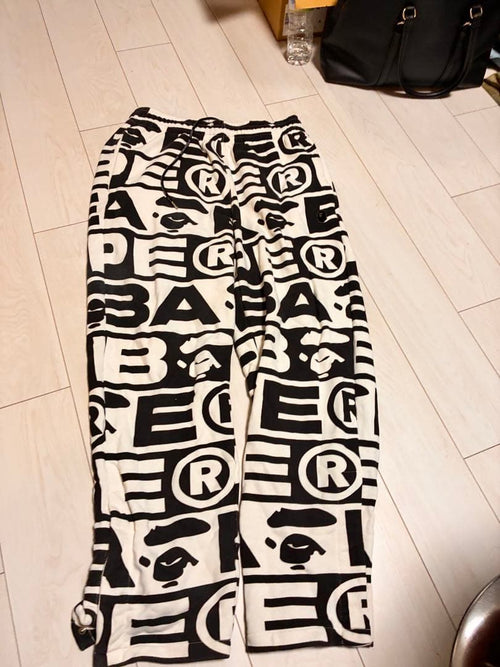 A Bathing Ape Wide-Leg Pants Loose-Fitting