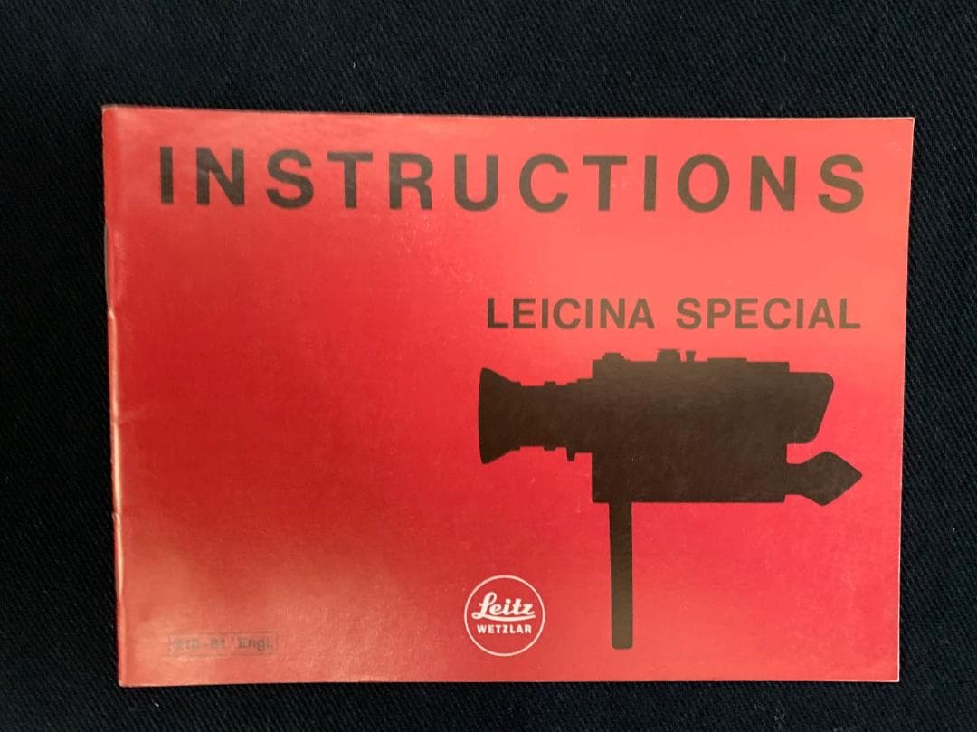 Leica Range Finder Camera Leitz 1973 Leicina Special