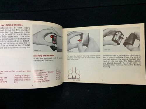 Leica Range Finder Camera Leitz 1973 Leicina Special