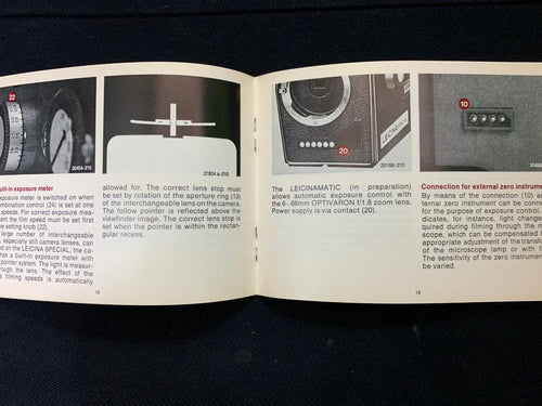 Leica Range Finder Camera Leitz 1973 Leicina Special