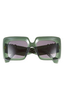 Loewe Sunglasses Anagram Square Dark Green Other Smoke