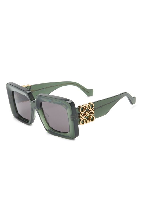 Loewe Sunglasses Anagram Square Dark Green Other Smoke
