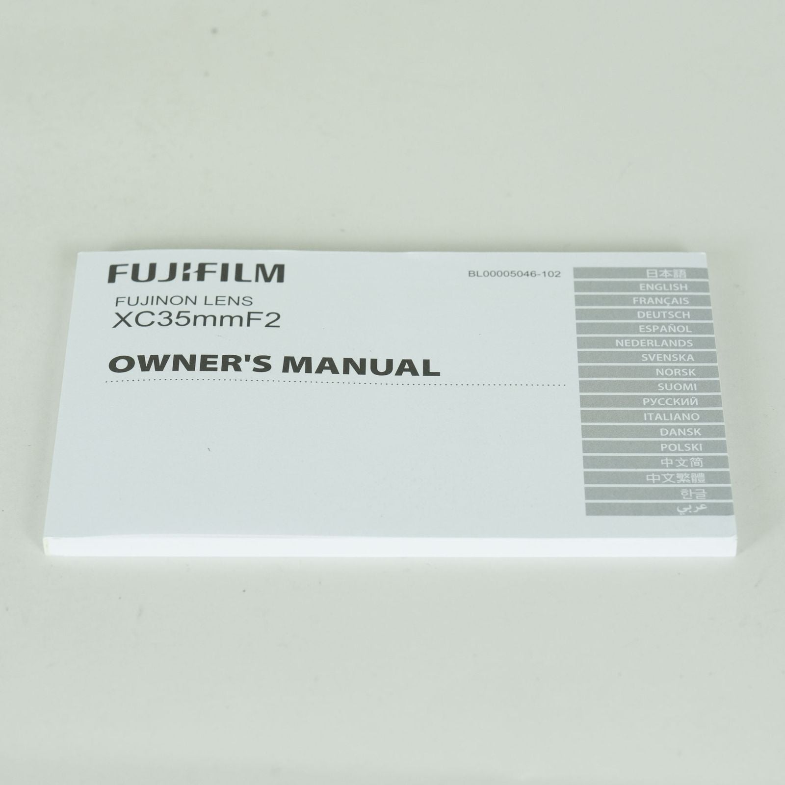 Fujifilm Lens (Single Focus) Xc35Mmf2 X