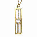 Tiffany Necklace Tiffany&Co. T Two 750Yg K18Yg