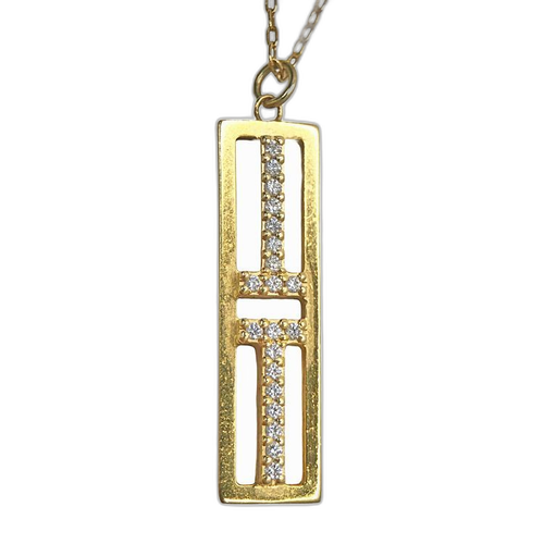 Tiffany Necklace Tiffany&Co. T Two 750Yg K18Yg