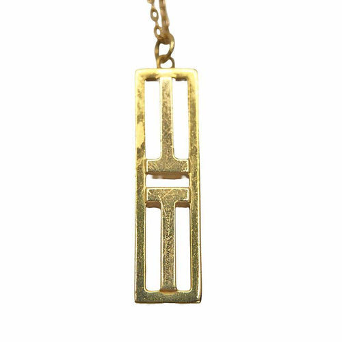 Tiffany Necklace Tiffany&Co. T Two 750Yg K18Yg