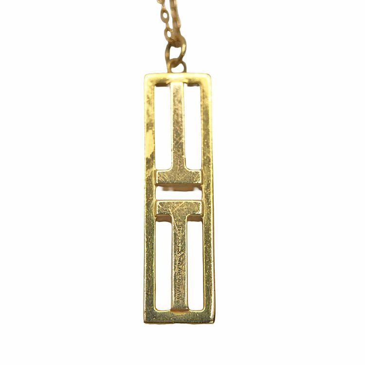 Tiffany Necklace Tiffany&Co. T Two 750Yg K18Yg