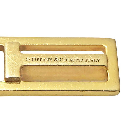 Tiffany Necklace Tiffany&Co. T Two 750Yg K18Yg