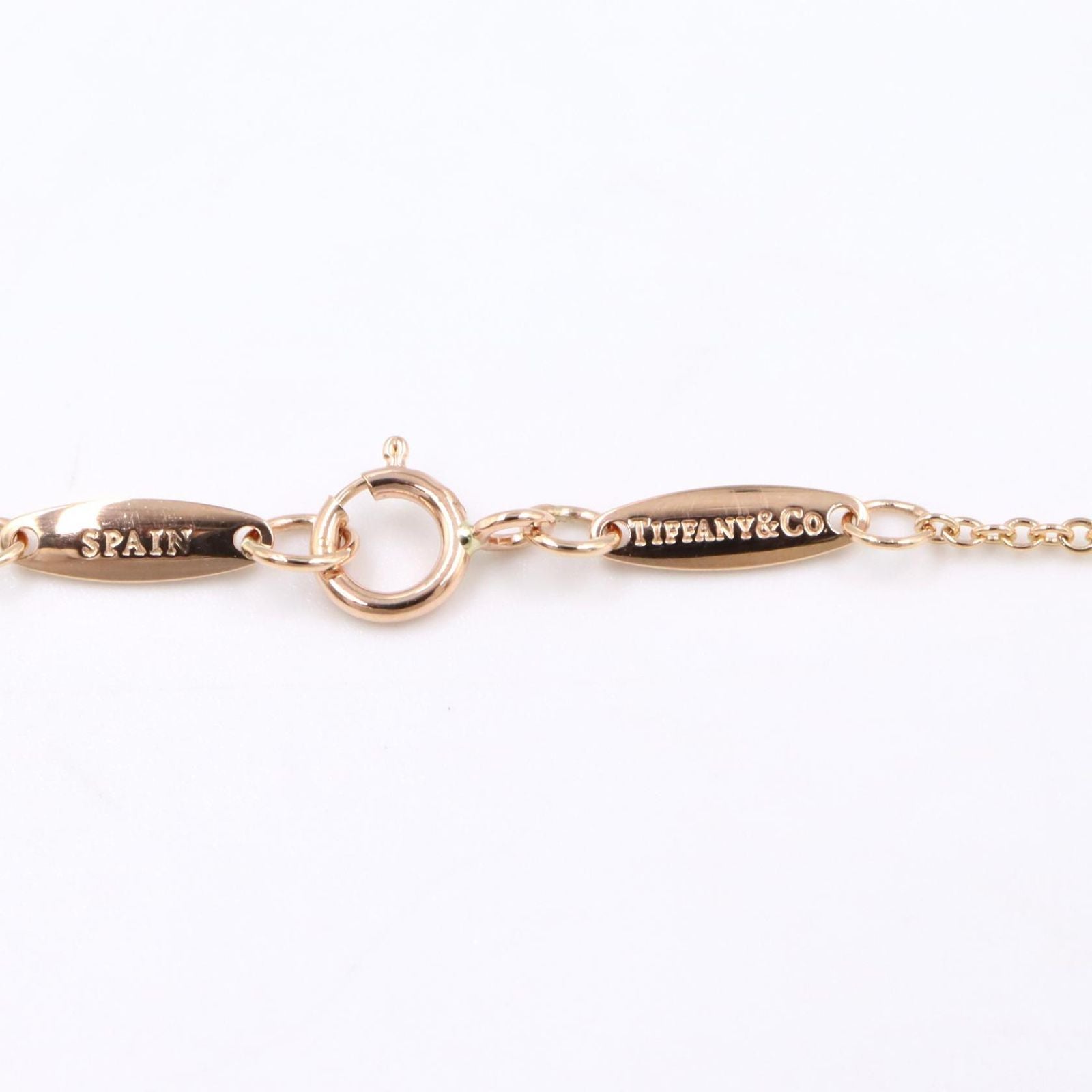 Tiffany Necklace Co 40.5 K18Pg Used A