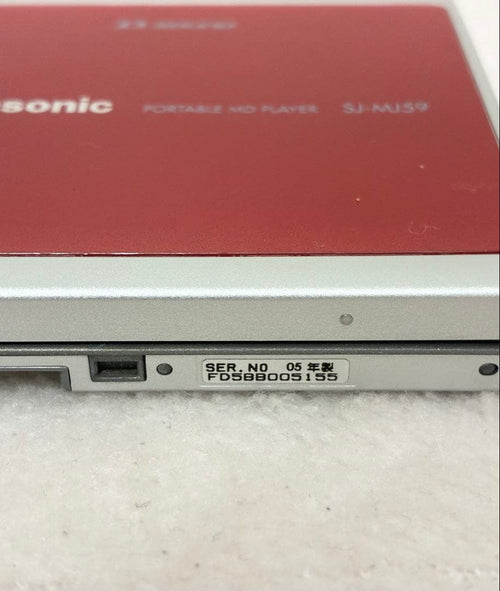 Panasonic Portable Md Players Sj-Mj59