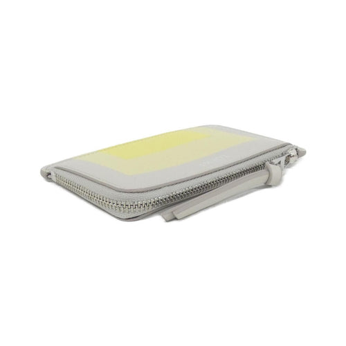 Loewe Coin Case Purse C643Z40Xae 0144/Pale Grey+Light Citrine Silver(