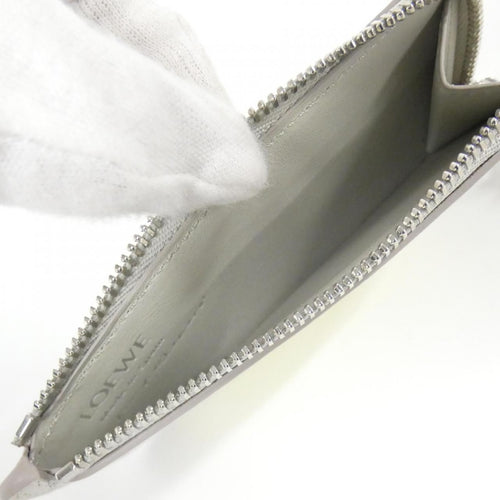 Loewe Coin Case Purse C643Z40Xae 0144/Pale Grey+Light Citrine Silver(