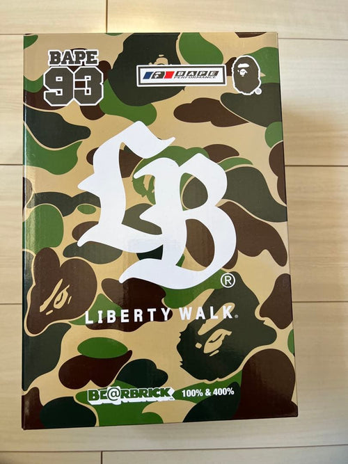 Be@Rbrick Kubrick Bearbrick Bape Liberty Walk 100%&400%