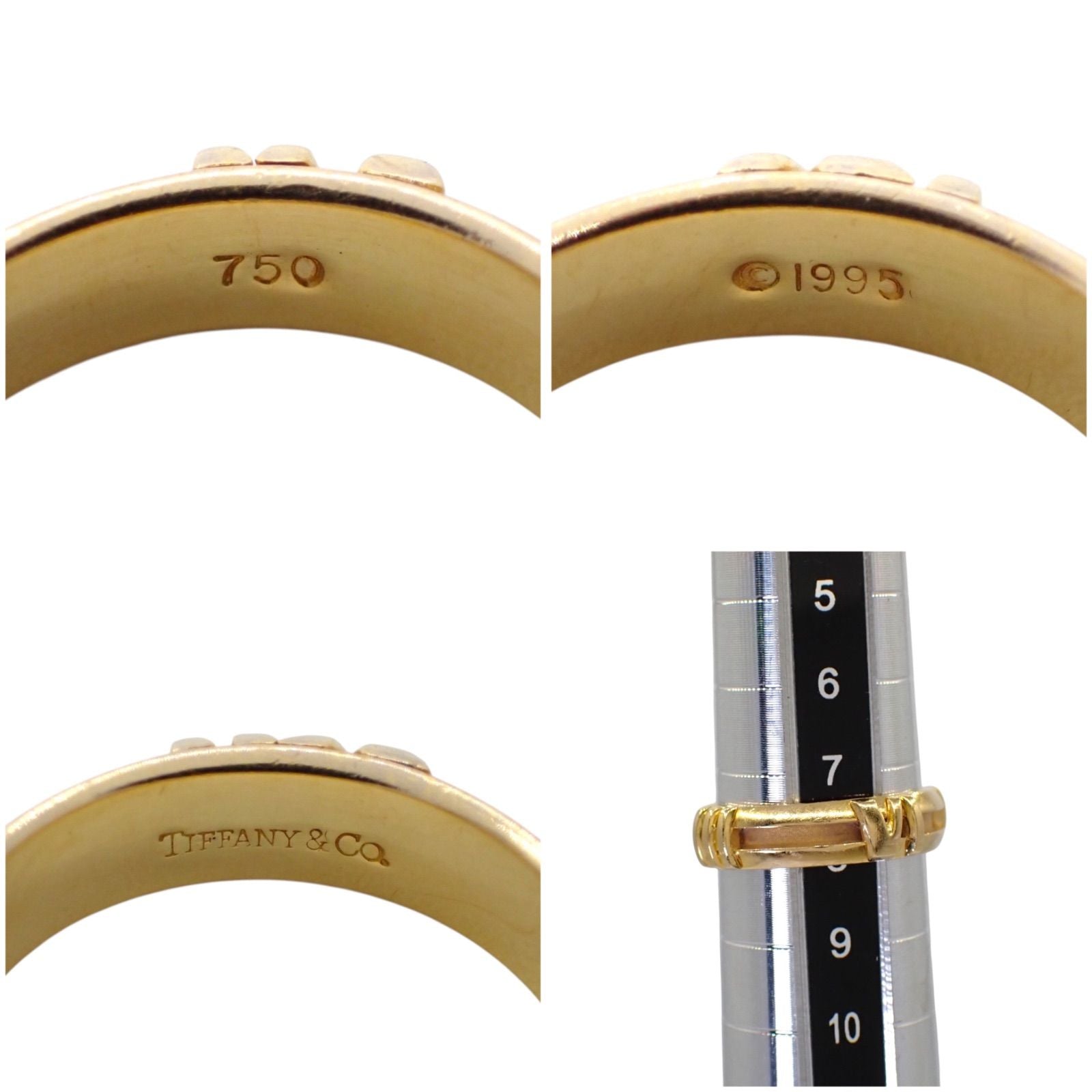 Tiffany Ring Co. 8 750 K18 Yg 5059
