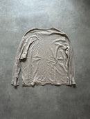 Yohji Yamamoto Medium/Long-Sleeve T-Shirts Gray Long Sleeve T-Shirt