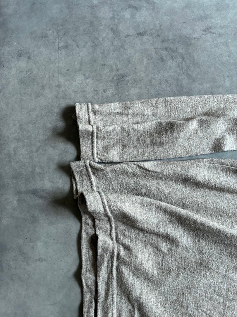 Yohji Yamamoto Medium/Long-Sleeve T-Shirts Gray Long Sleeve T-Shirt