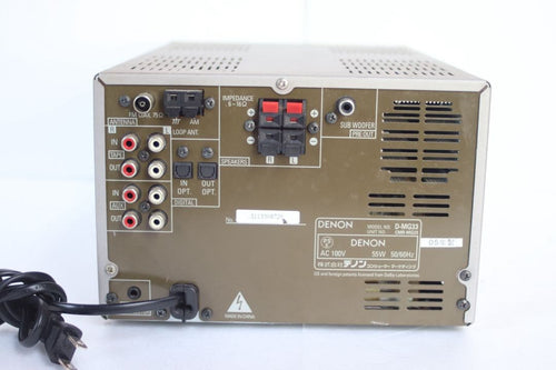 Denon Mini Component Systems D-Mg33 Cd Md