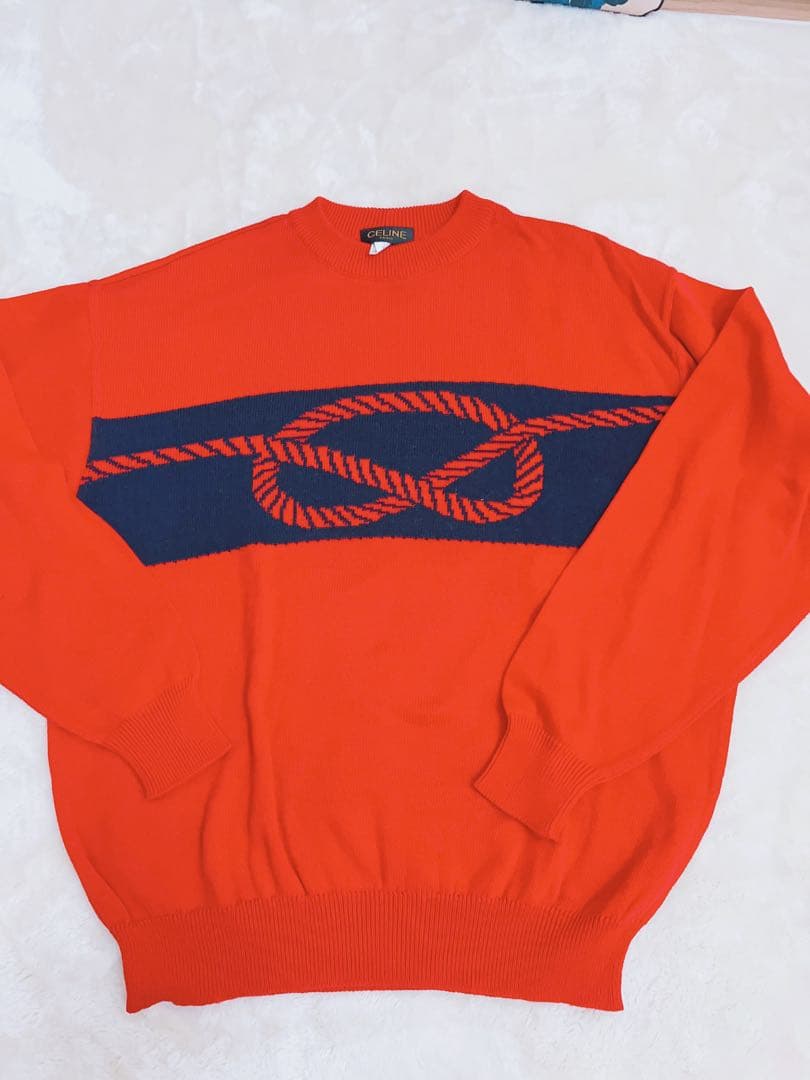 Celine Knitted Tops Sweaters Made In Italy