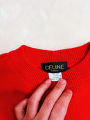 Celine Knitted Tops Sweaters Made In Italy